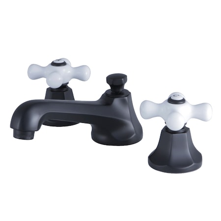 Kingston Brass KS4460PX 8" Widespread Bathroom Faucet, Matte Black KS4460PX
